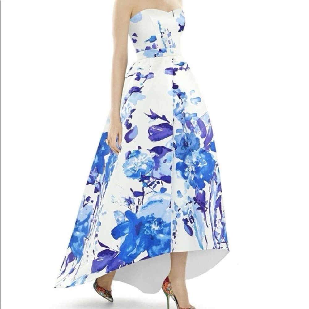 Floral Strapless Maxi Dress